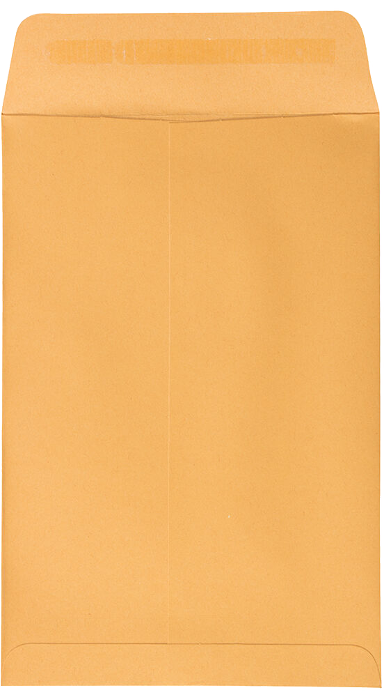 Brown Kraft 28lb 6 x 9 Open End Envelopes with Peel & Seal