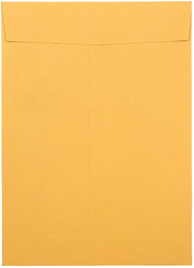 Brown Kraft 28lb 6 1/2 x 9 1/2 Open End Envelopes with Peel & Seal