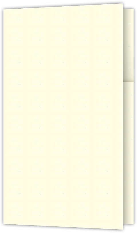 Vanilla Vellum 80lb 2 3/4 x 4 1/2 One Curved Pocket Key Card Holders with 3 Inch Pocket