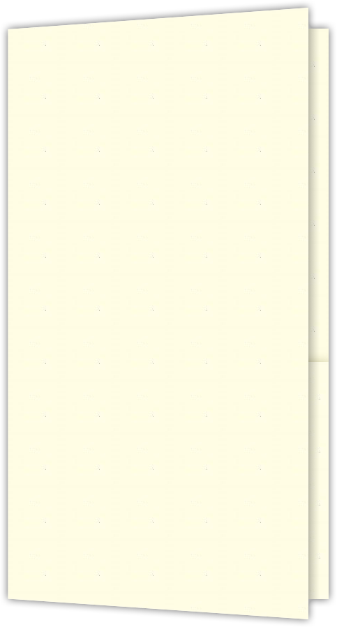 Vanilla Vellum 80lb 3 3/8 x 6 One Pocket Key Card Holders with 2 1/2 Inch Pocket