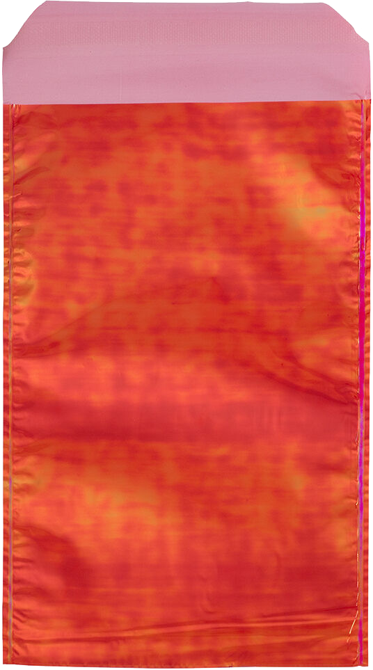 Red Irredescent Foil 32lb 5 1/4 x 8 Open End Envelopes with Peel & Seal