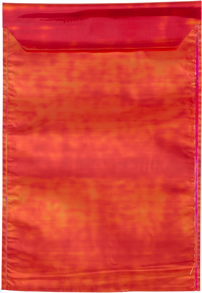 Red Irredescent Foil 32lb 5 1/4 x 8 Open End Envelopes with Peel & Seal