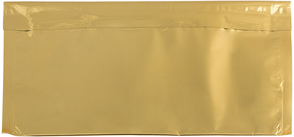 Gold Foil 32lb #10 Square Flap (4 1/8 x 9 1/2) with Peel & Seal