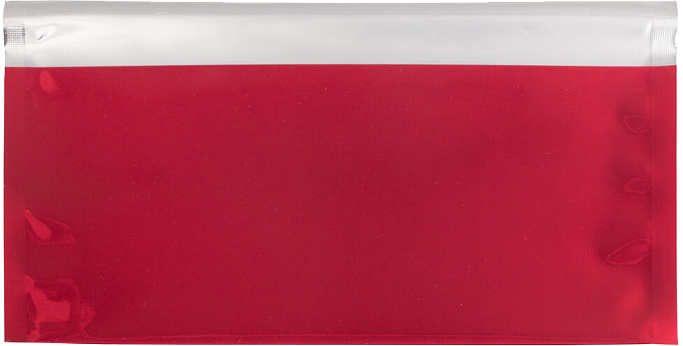 Red Foil 32lb #10 Square Flap (4 1/8 x 9 1/2) with Peel & Seal