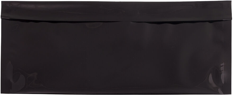 Black Foil 32lb #10 Square Flap (4 1/8 x 9 1/2) with Peel & Seal