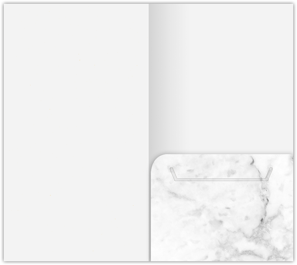 White with Ash Gray Marble Semi-Gloss 14pt C1S 3 3/8 x 6 One Pocket Key Card Holders with 2 1/2 Inch Pocket