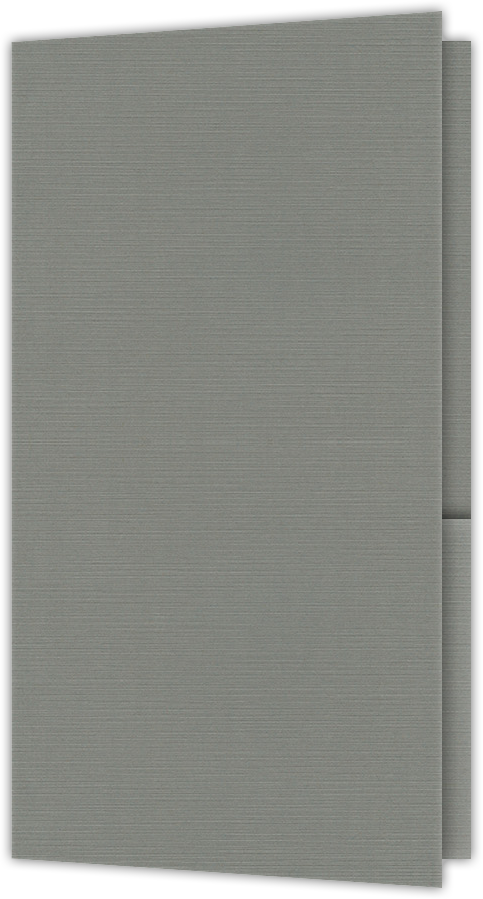 Sterling Gray Linen 100lb 3 3/8 x 6 One Pocket Key Card Holders with 2 1/2 Inch Pocket