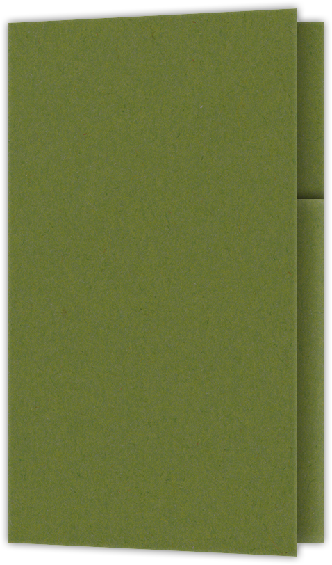 Jellybean Green Vellum 100lb 2 3/4 x 4 1/2 One Curved Pocket Key Card Holders with 3 Inch Pocket