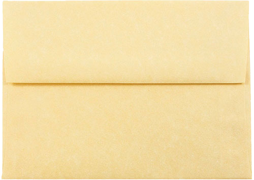 Antique Gold Parchment 24lb A6 Invitation Envelopes (4 3/4 x 6 1/2)