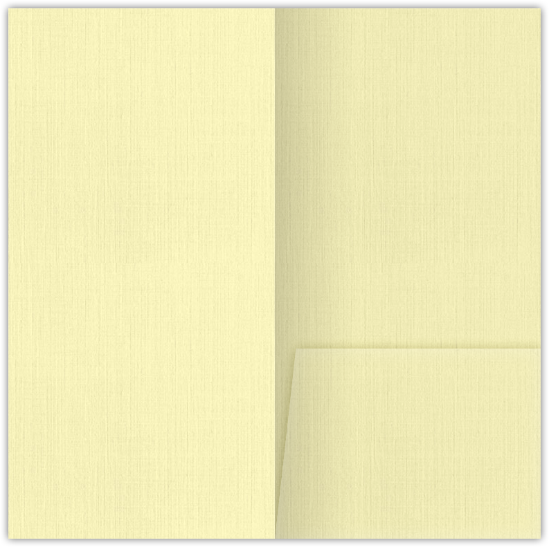 Ivory Linen 80lb 3 1/2 x 7 One Pocket Key Card Holders with 2 1/2 Inch Pocket