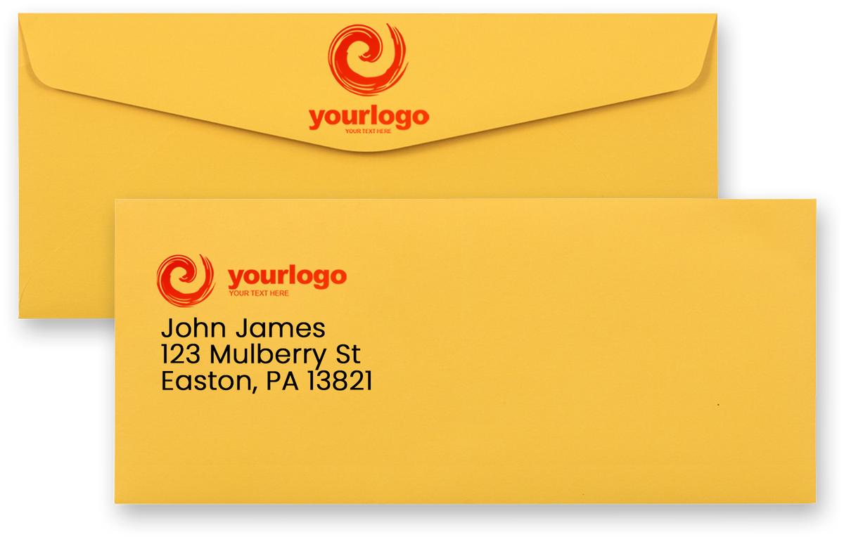 Sunflower Yellow 32lb #10 Regular Envelopes (4 1/8 x 9 1/2)