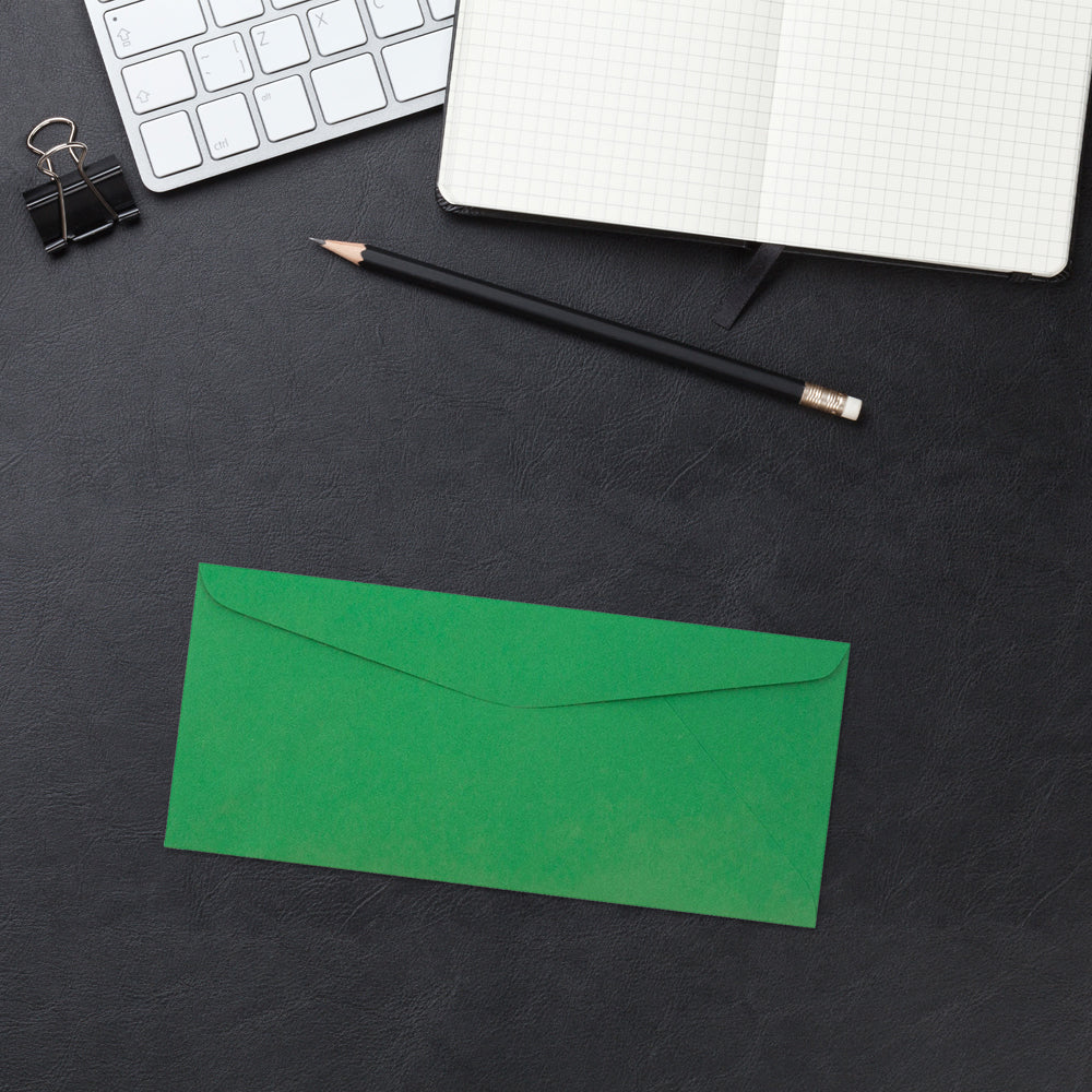 Holiday Green 32lb #9 Regular Envelopes (3 7/8 x 8 7/8)