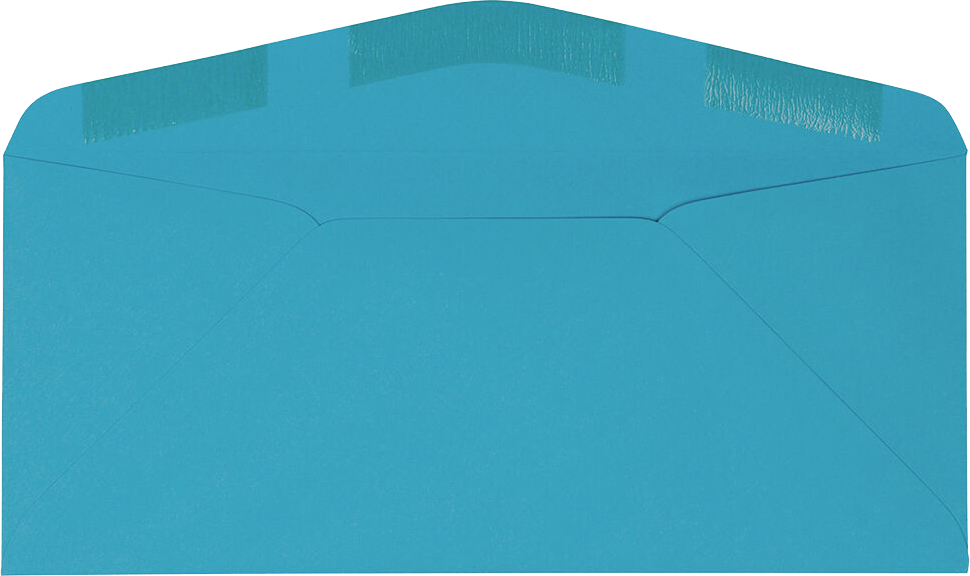 Bright Blue 24lb #9 Regular Envelopes (3 7/8 x 8 7/8)