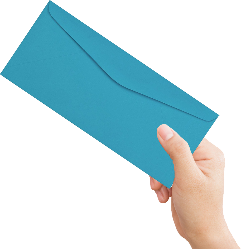 Bright Blue 24lb #9 Regular Envelopes (3 7/8 x 8 7/8)