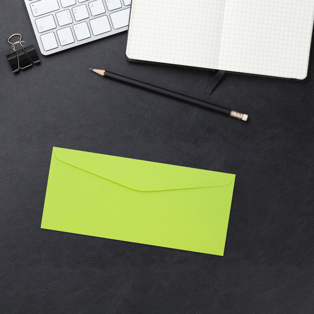 Wasabi Lime Green 32lb #9 Regular Envelopes (3 7/8 x 8 7/8)