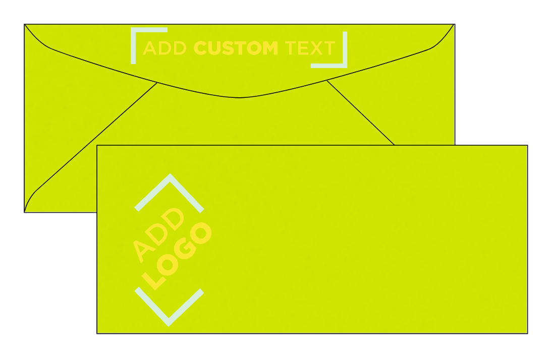 Wasabi Lime Green 32lb #9 Regular Envelopes (3 7/8 x 8 7/8)