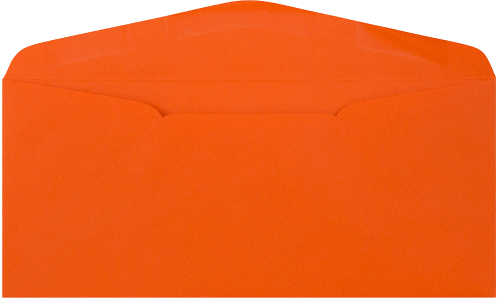 Mandarin Orange 28lb #9 Regular Envelopes (3 7/8 x 8 7/8)