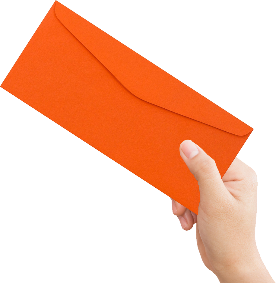 Mandarin Orange 28lb #9 Regular Envelopes (3 7/8 x 8 7/8)