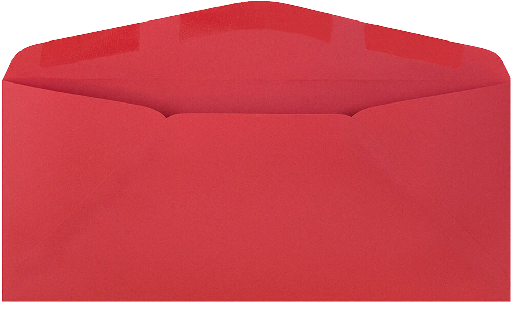 Red 24lb #9 Regular Envelopes (3 7/8 x 8 7/8)