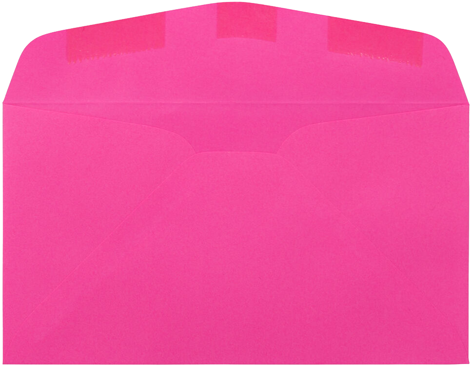 Fuchsia Pink Magenta 32lb #6 3/4 Regular Envelopes (3 5/8 x 6 1/2)