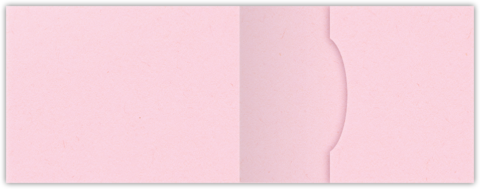 Pink Lemonade Vellum 100lb 2 3/4 x 3 3/4 One Pocket Key Card Holders with 2 1/4 Inch Pocket