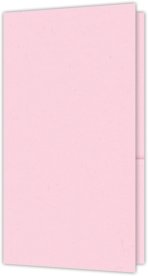 Pink Lemonade Vellum 100lb 3 3/8 x 6 One Pocket Key Card Holders with 2 1/2 Inch Pocket
