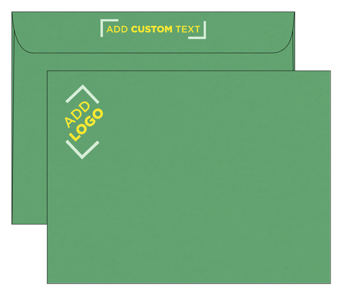 Holiday Green 32lb 9 x 12 Booklet Envelopes