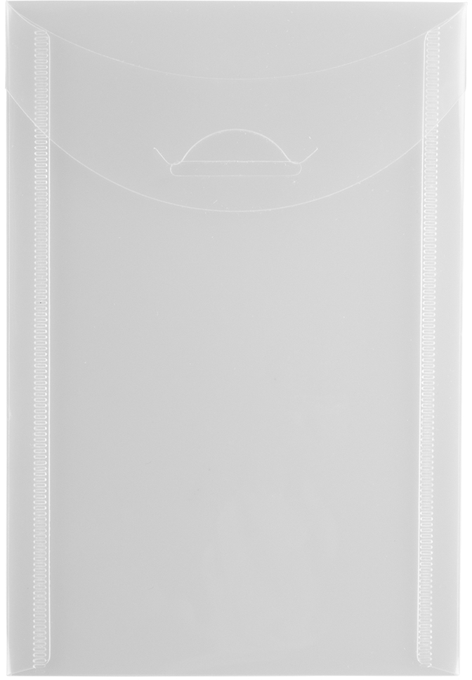 Clear 4 1/8 x 6 Open End Plastic Envelopes with Tuck Flap