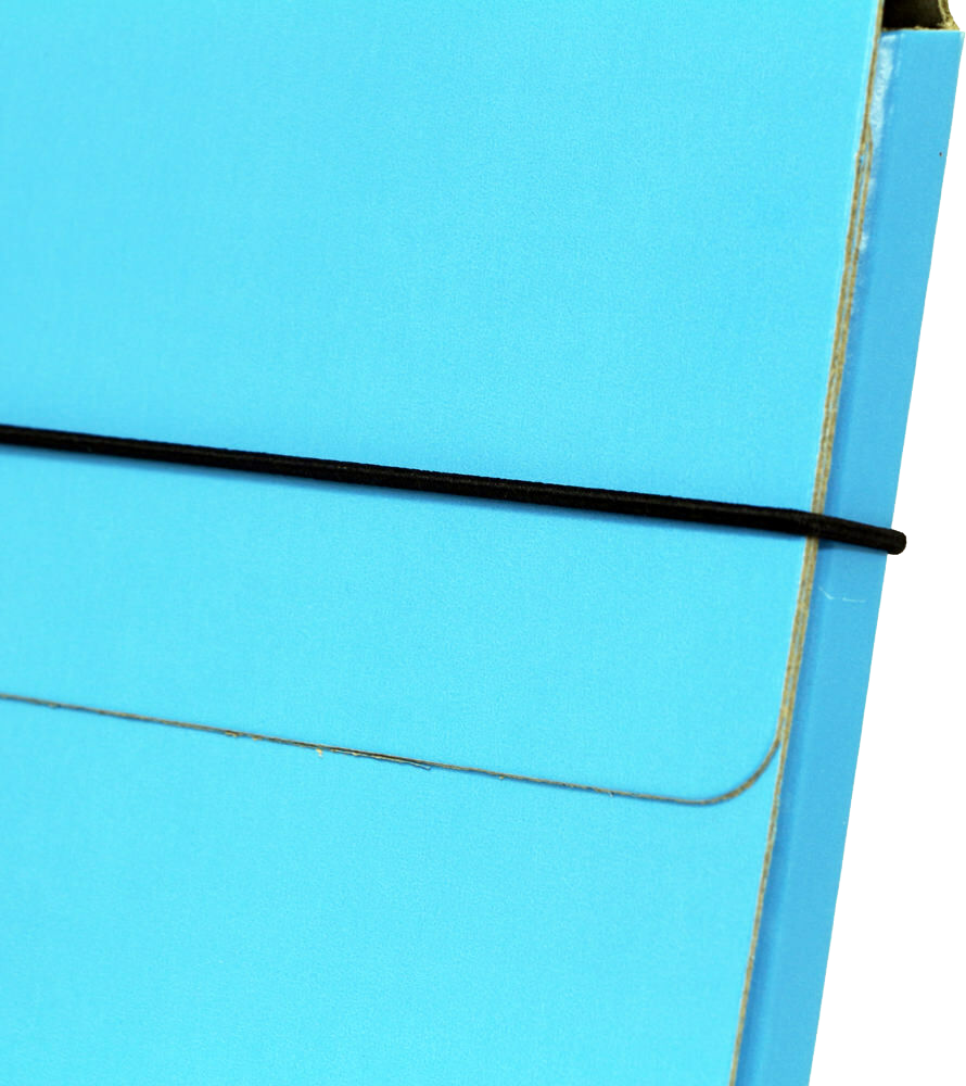Sky Blue 9 1/4 x 12 1/2 x 1/2 Thin Elastic Portfolios