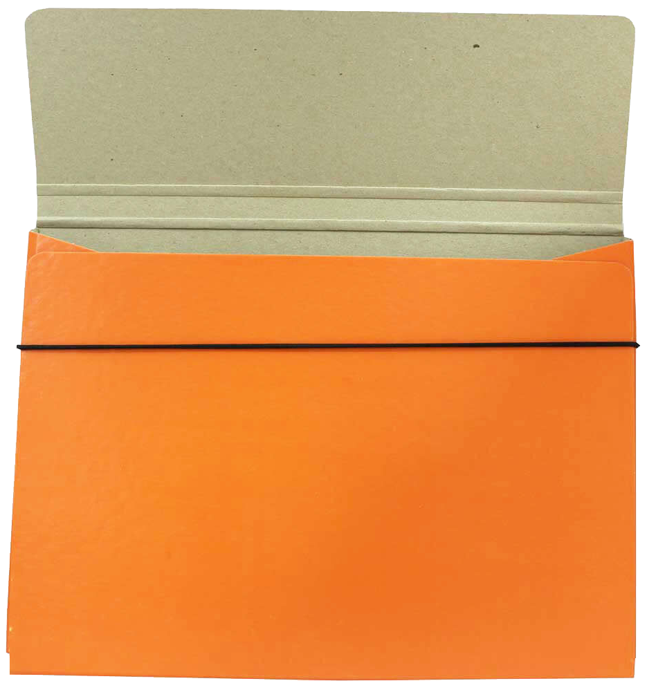 Orange 9 1/4 x 12 1/2 x 1/2 Thin Elastic Portfolios