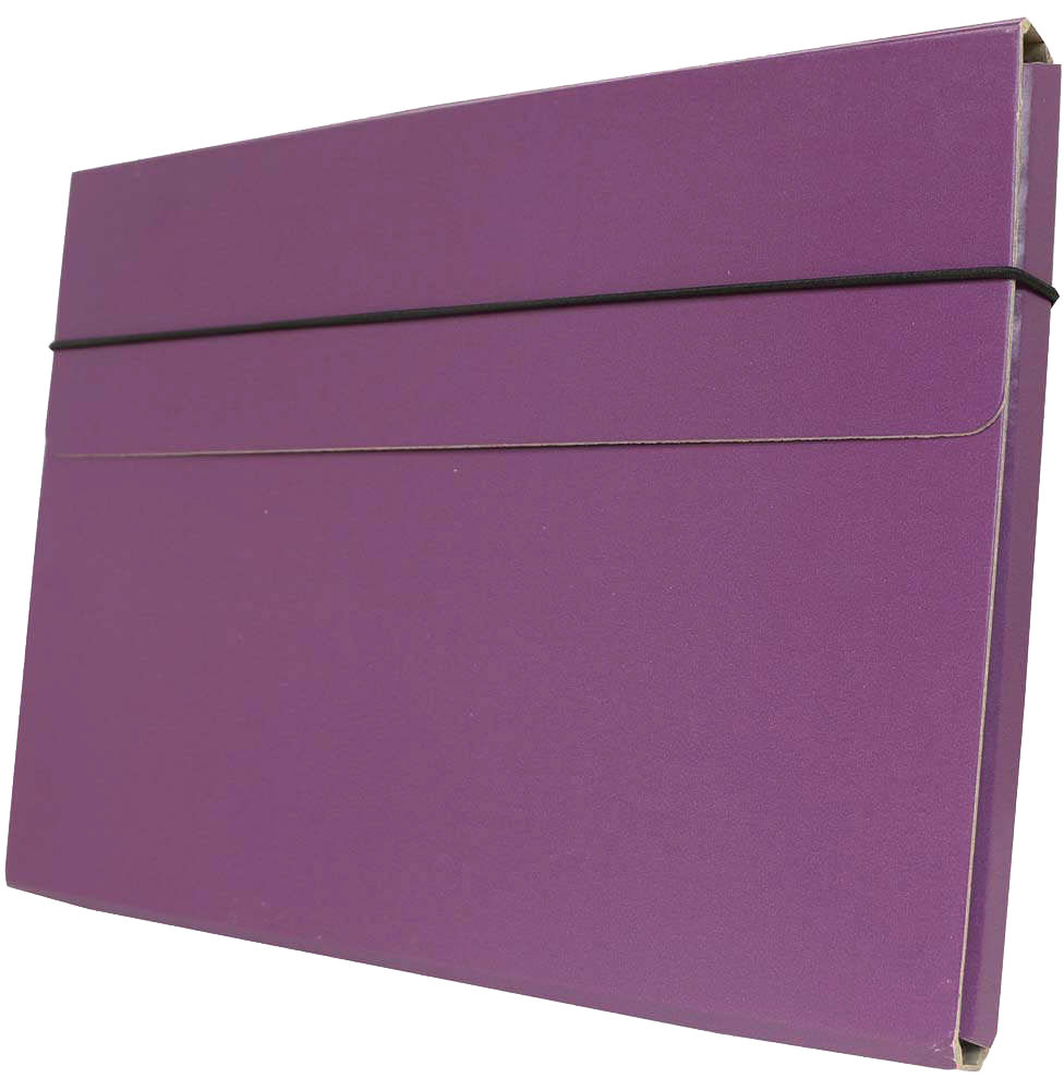 Purple 9 1/4 x 12 1/2 x 1/2 Thin Elastic Portfolios