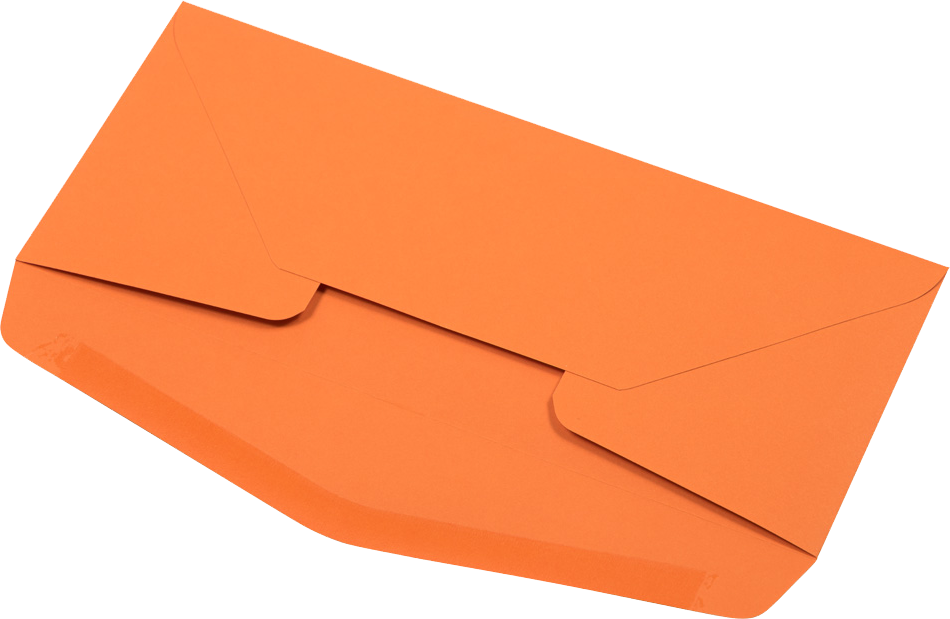 Mandarin Orange 32lb #10 Regular Envelopes (4 1/8 x 9 1/2)