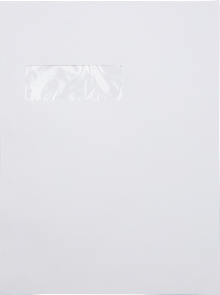White 28lb 9 x 12 Open End Window Envelopes