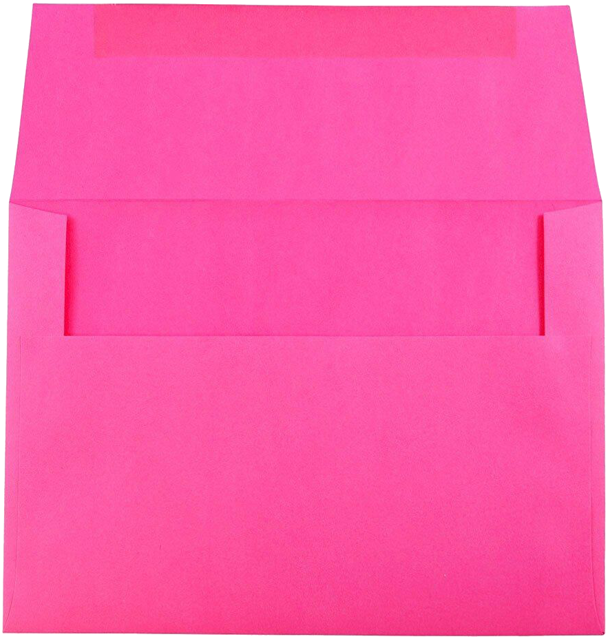 Fuchsia Pink Magenta 32lb A7 Invitation Envelopes (5 1/4 x 7 1/4)