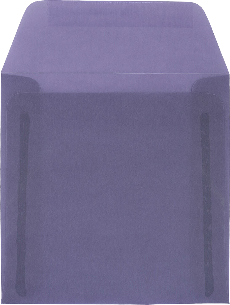 Wisteria Purple Translucent 30lb 6 1/2 x 6 1/2 Square Envelopes