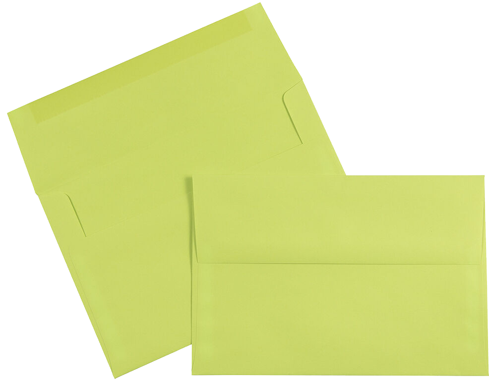 Wasabi Lime Green 32lb A8 Invitation Envelopes (5 1/2 x 8 1/8)
