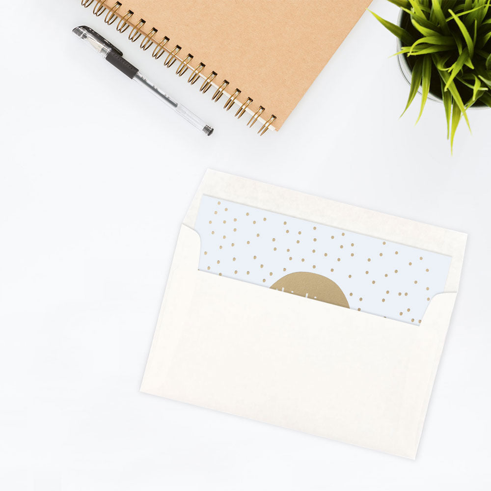 White Parchment 24lb A10 Invitation Envelopes (6 x 9 1/2)