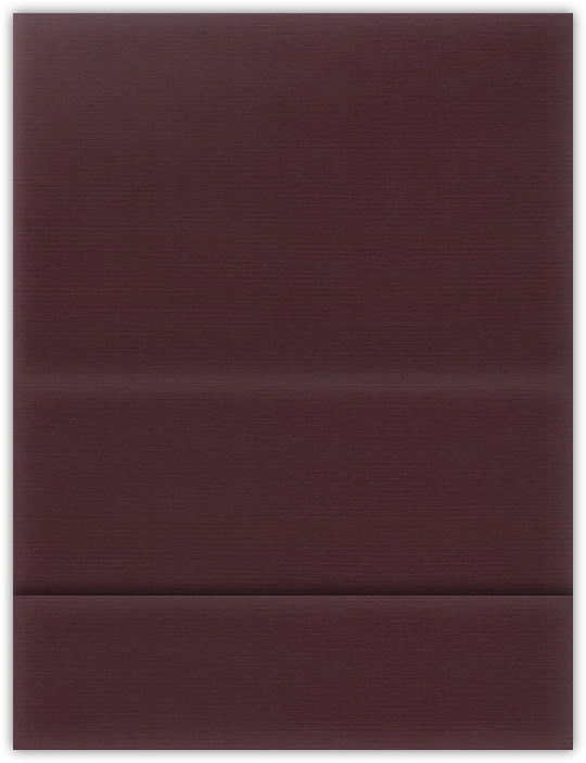 Merlot Linen 100lb 5 1/8 x 3 3/8 One Pocket Landscape Photo Holders with 1 3/8 Inch Pocket