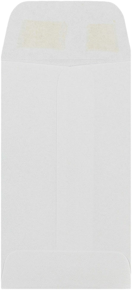 White 28lb #3 Coin Envelopes (2 1/2 x 4 1/4)
