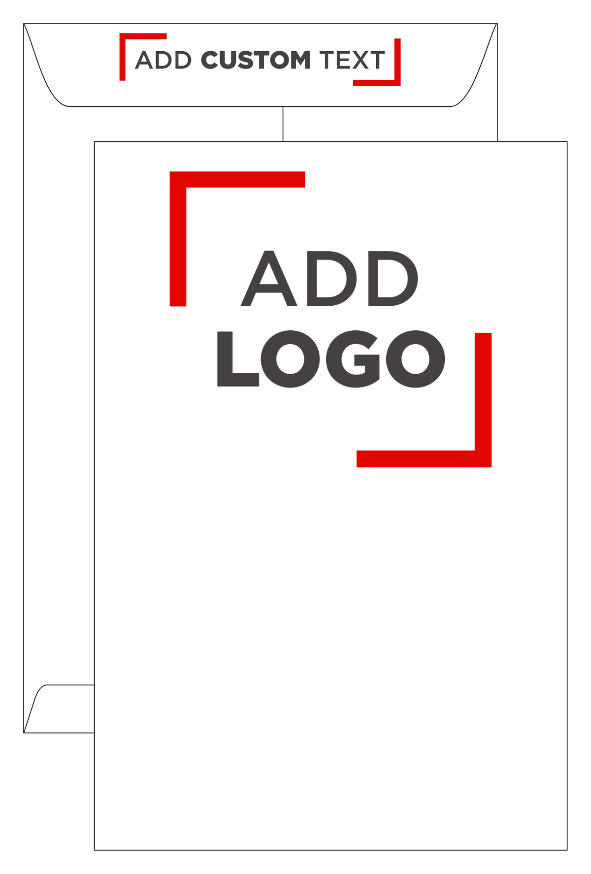 White 28lb 10 x 15 Open End Envelopes
