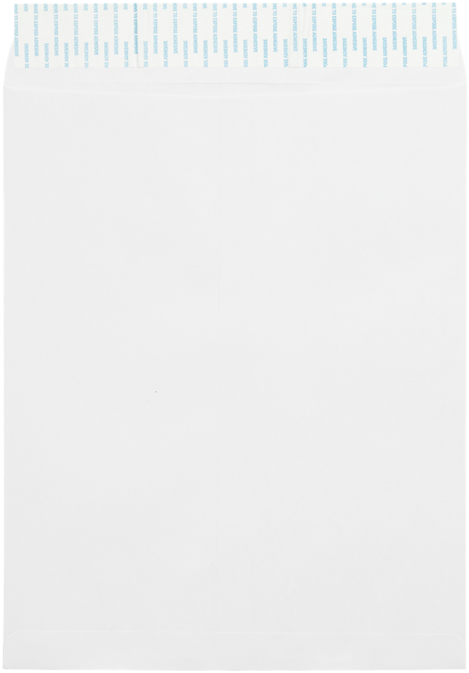 White 28lb 11 1/2 x 14 1/2 Open End Envelopes with Peel & Seal