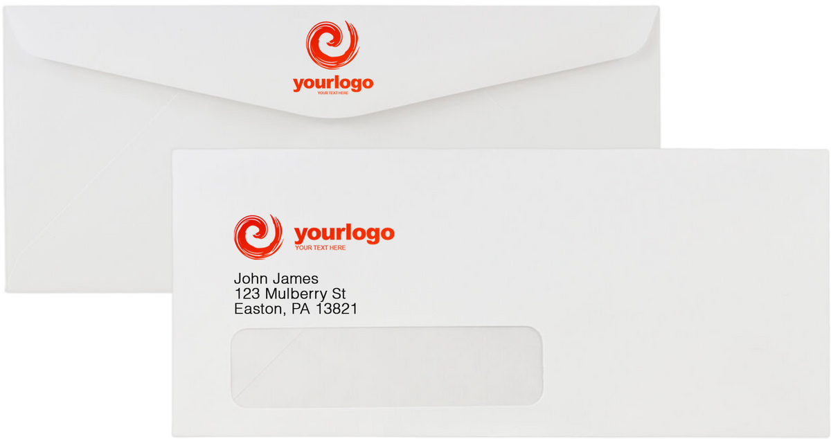 White 24lb #10 Window Envelopes (4 1/8 x 9 1/2)