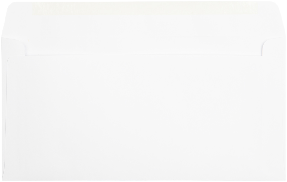 White 28lb #16 Straight Banker's Flap Offering Envelopes (6 x 12)