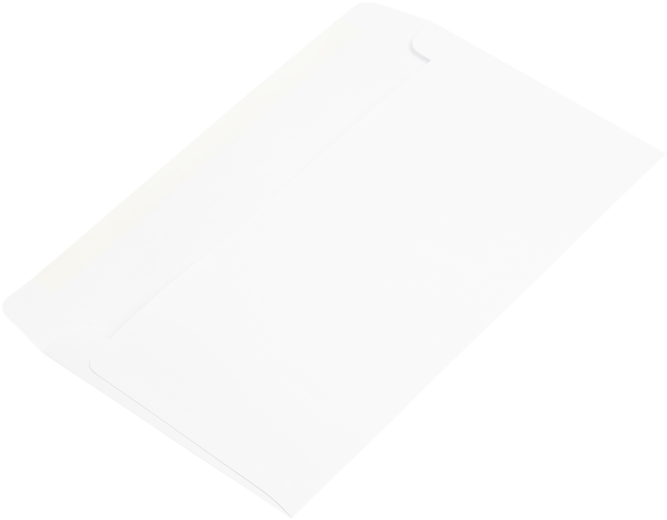 White 28lb #16 Straight Banker's Flap Offering Envelopes (6 x 12)