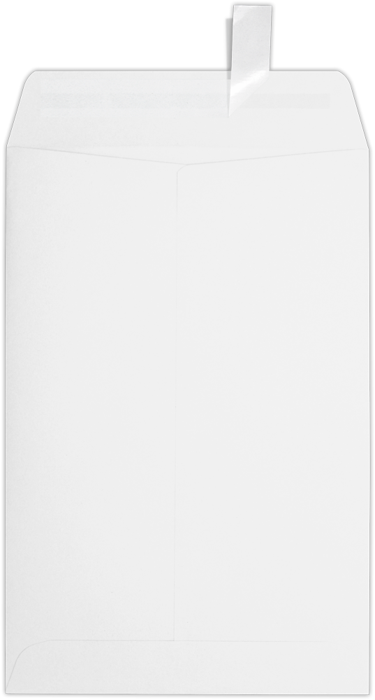 White Inkjet 32lb 6 x 9 Open End Envelopes with Peel & Seal