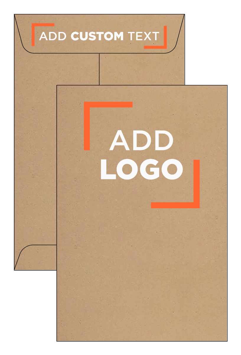 Grocery Bag 28lb 6 x 9 Open End Envelopes with Peel & Seal