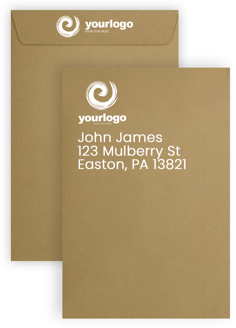 Grocery Bag 28lb 6 x 9 Open End Envelopes with Peel & Seal