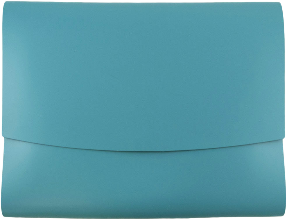 Teal 10 x 13 Leather Portfolios with Snap