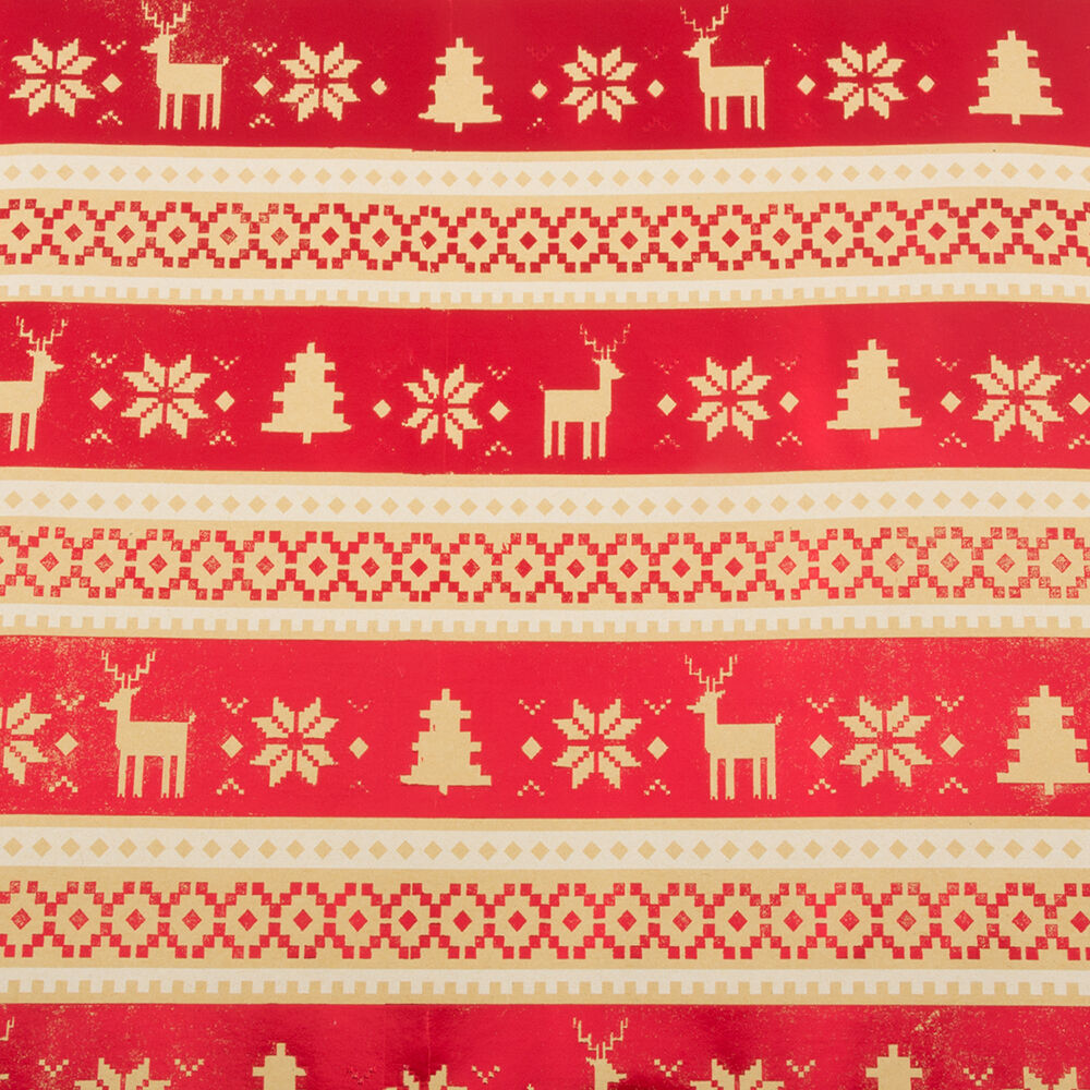 Pixel Christmas Wrapping Paper (15 Sq Ft)