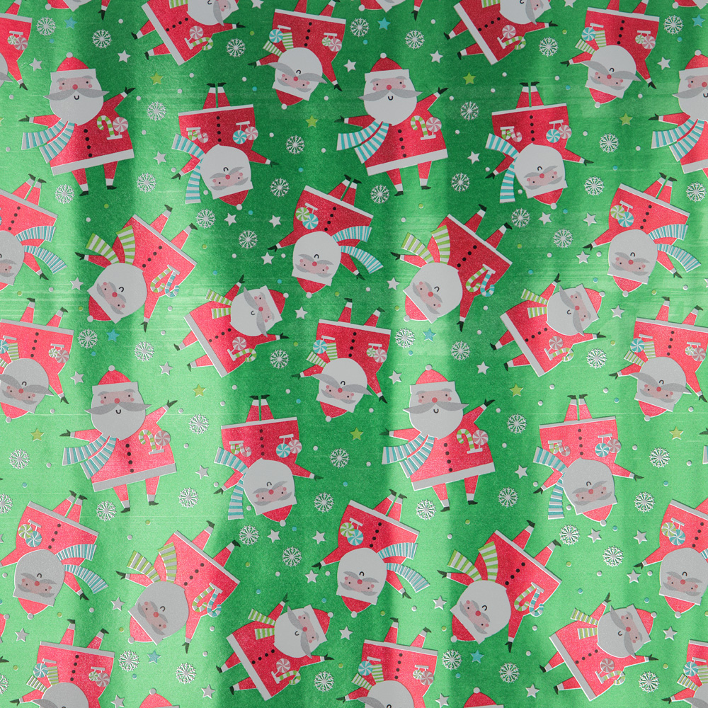 Red HoHoHo Santa Christmas Wrapping Paper Set (100 Sq Ft) - 4 Rolls